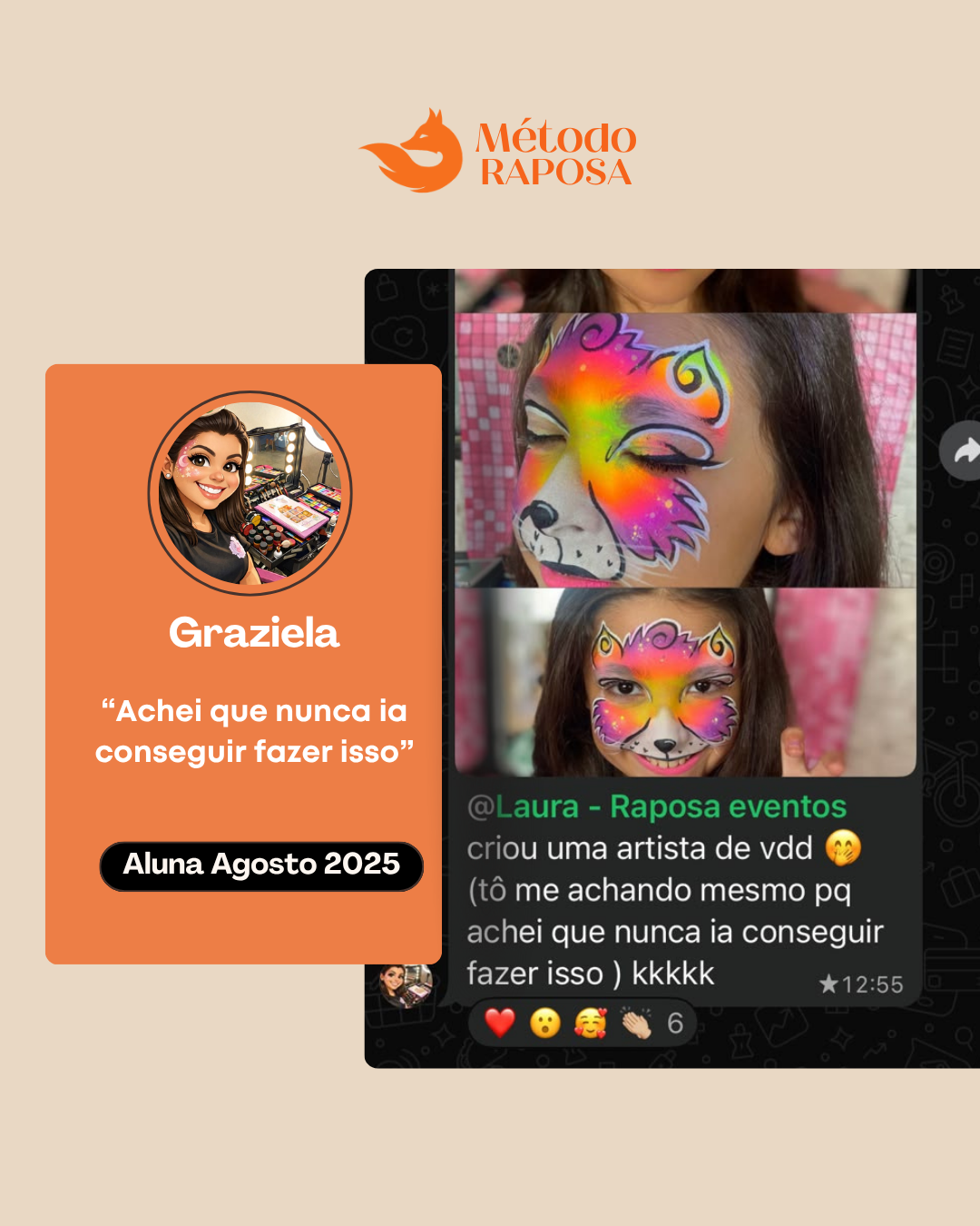 Resultado da aluna Graziela após o Método Raposa